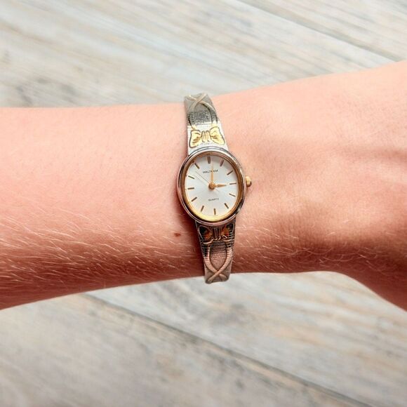 None Accessories - Waltham Ladies Vintage Antique Watch W043-007 w Two Tone Deco Design Small